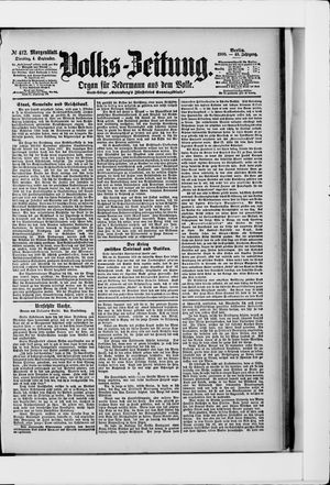 Volks-Zeitung vom 04.09.1900