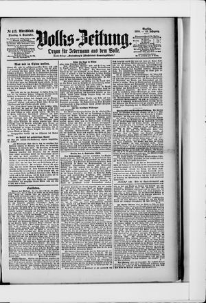 Volks-Zeitung vom 04.09.1900