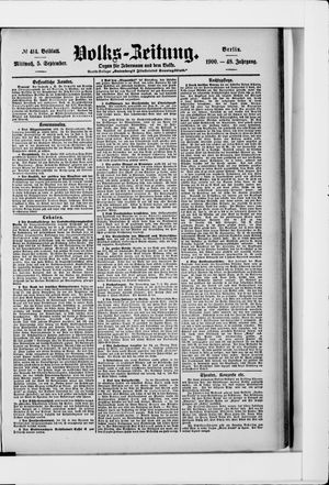 Volks-Zeitung vom 05.09.1900