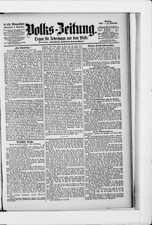 Volks-Zeitung vom 08.09.1900
