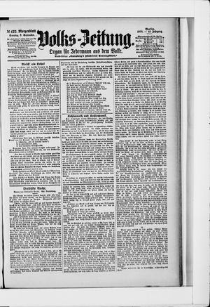 Volks-Zeitung vom 09.09.1900