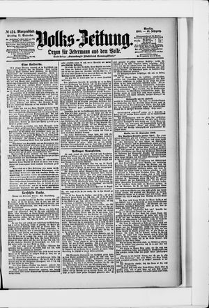 Volks-Zeitung on Sep 11, 1900