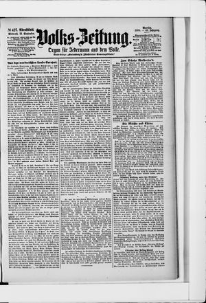 Volks-Zeitung vom 12.09.1900
