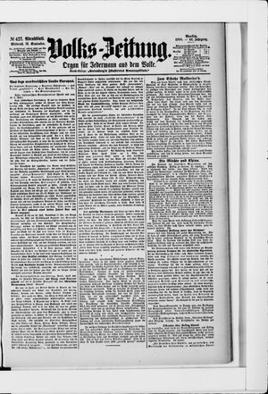 Volks-Zeitung on Sep 12, 1900