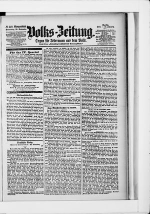 Volks-Zeitung vom 20.09.1900