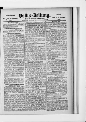 Volks-Zeitung vom 20.09.1900