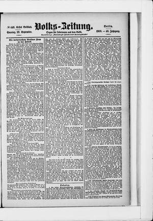 Volks-Zeitung vom 23.09.1900