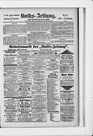 Volks-Zeitung vom 23.09.1900