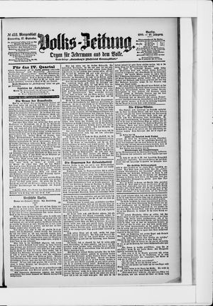 Volks-Zeitung vom 27.09.1900
