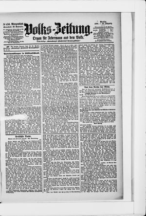 Volks-Zeitung vom 29.09.1900