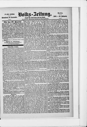 Volks-Zeitung vom 29.09.1900