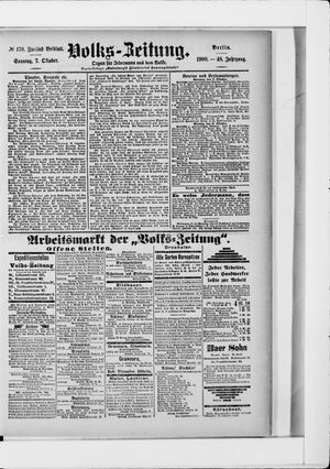 Volks-Zeitung vom 07.10.1900