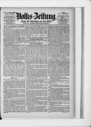 Volks-Zeitung vom 09.10.1900