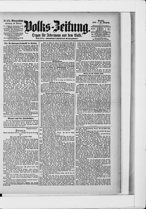 Volks-Zeitung on Oct 10, 1900