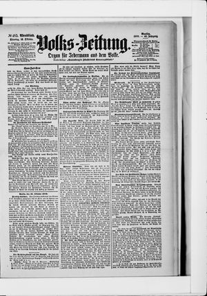 Volks-Zeitung vom 16.10.1900