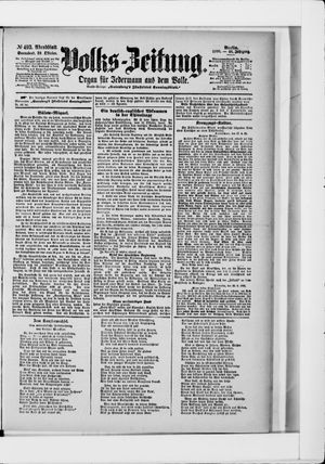 Volks-Zeitung vom 20.10.1900