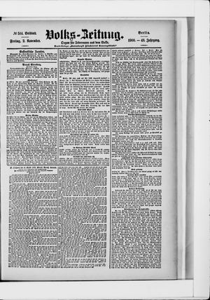 Volks-Zeitung vom 02.11.1900
