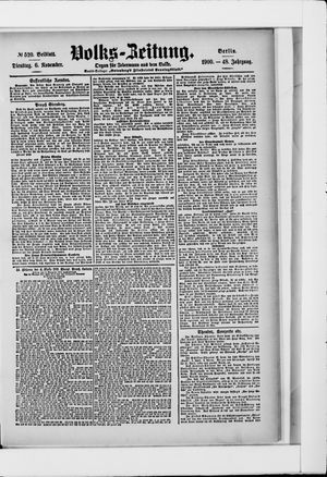 Volks-Zeitung vom 06.11.1900