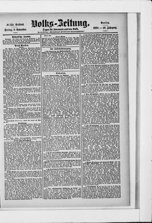 Volks-Zeitung vom 09.11.1900
