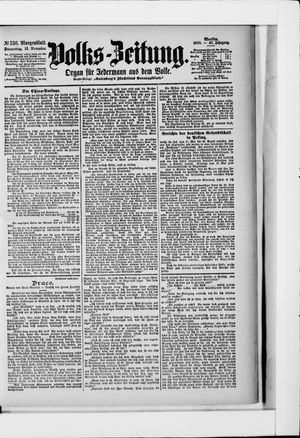 Volks-Zeitung vom 15.11.1900