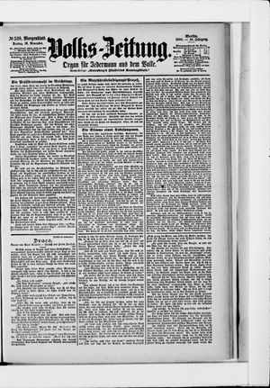 Volks-Zeitung vom 16.11.1900