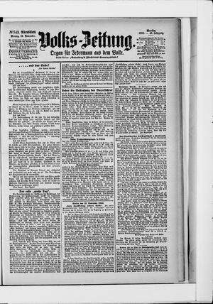 Volks-Zeitung vom 19.11.1900