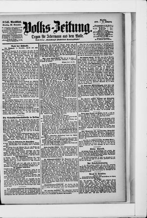 Volks-Zeitung vom 20.11.1900