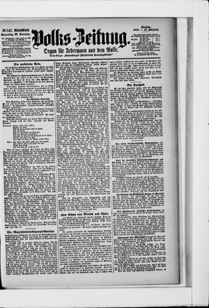 Volks-Zeitung vom 22.11.1900