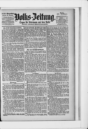 Volks-Zeitung vom 25.11.1900