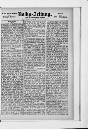 Volks-Zeitung vom 02.12.1900