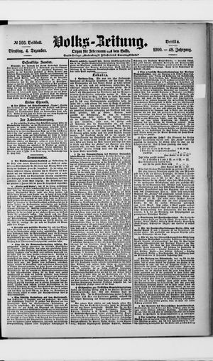 Volks-Zeitung vom 04.12.1900