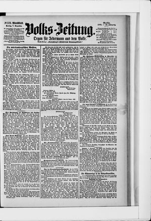 Volks-Zeitung vom 07.12.1900