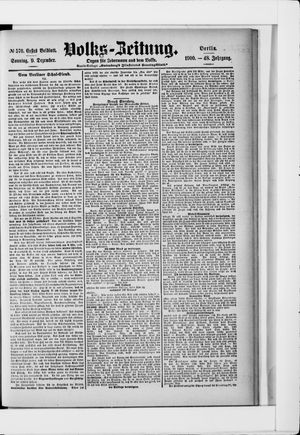 Volks-Zeitung vom 09.12.1900