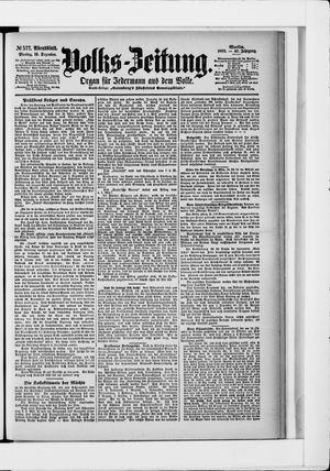 Volks-Zeitung vom 10.12.1900