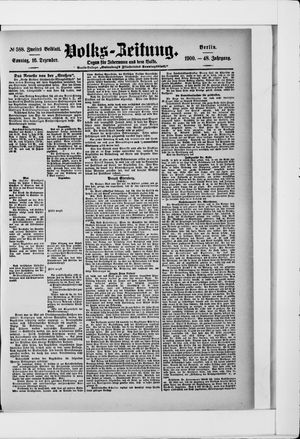 Volks-Zeitung vom 16.12.1900