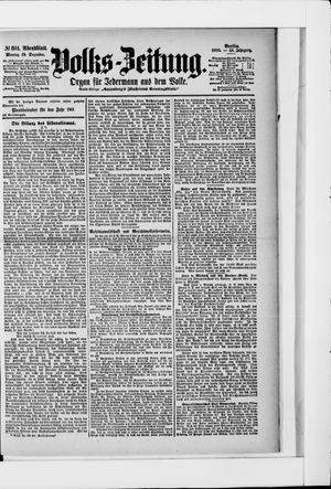 Volks-Zeitung vom 24.12.1900