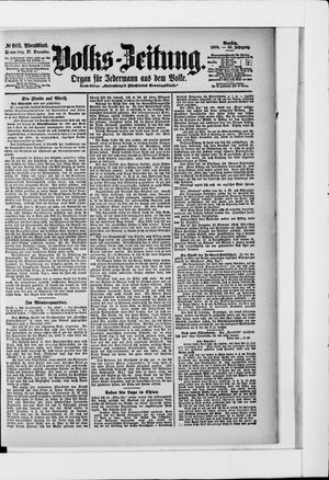 Volks-Zeitung vom 27.12.1900