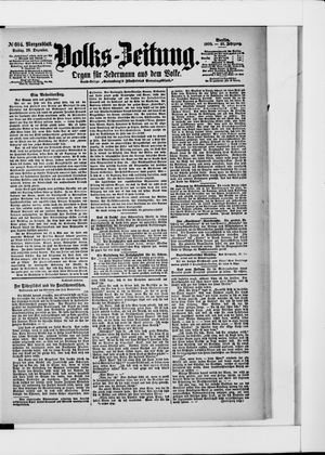 Volks-Zeitung vom 28.12.1900