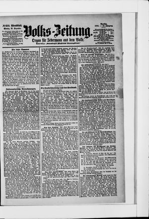 Volks-Zeitung vom 31.12.1900