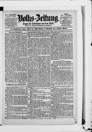 Volks-Zeitung vom 01.01.1901