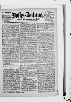 Volks-Zeitung vom 03.01.1901