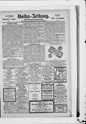 Volks-Zeitung vom 05.01.1901