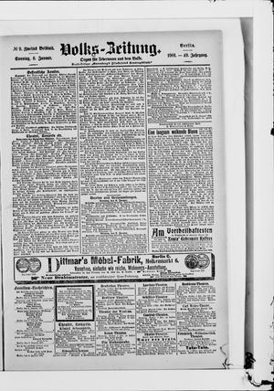 Volks-Zeitung vom 06.01.1901