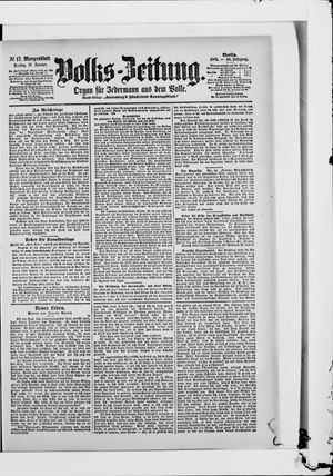 Volks-Zeitung vom 11.01.1901