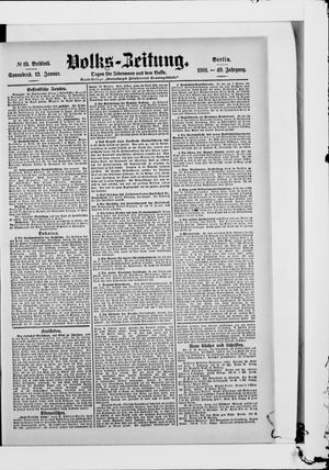 Volks-Zeitung vom 12.01.1901