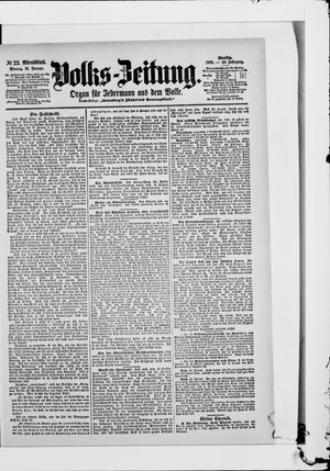 Volks-Zeitung vom 14.01.1901