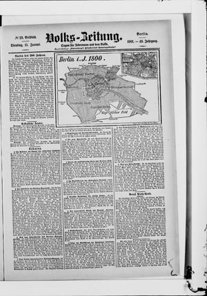 Volks-Zeitung vom 15.01.1901