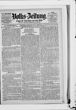 Volks-Zeitung vom 19.01.1901
