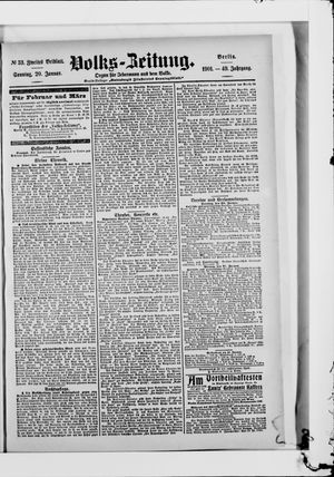 Volks-Zeitung vom 20.01.1901