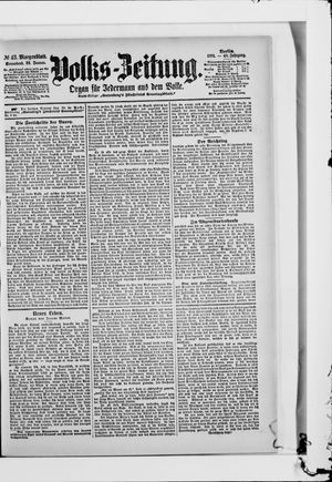 Volks-Zeitung vom 26.01.1901